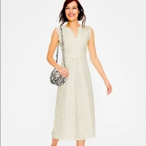 * SOLD * Boden Hallie Ivory Broderie sleeveless midi eyelet dress 12